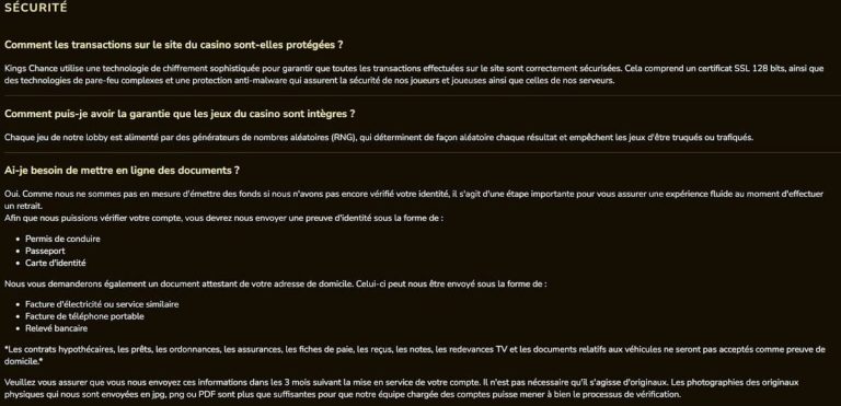 securite chance casino