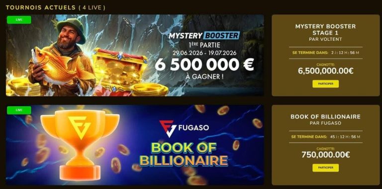 Kings Chance Casino tournois